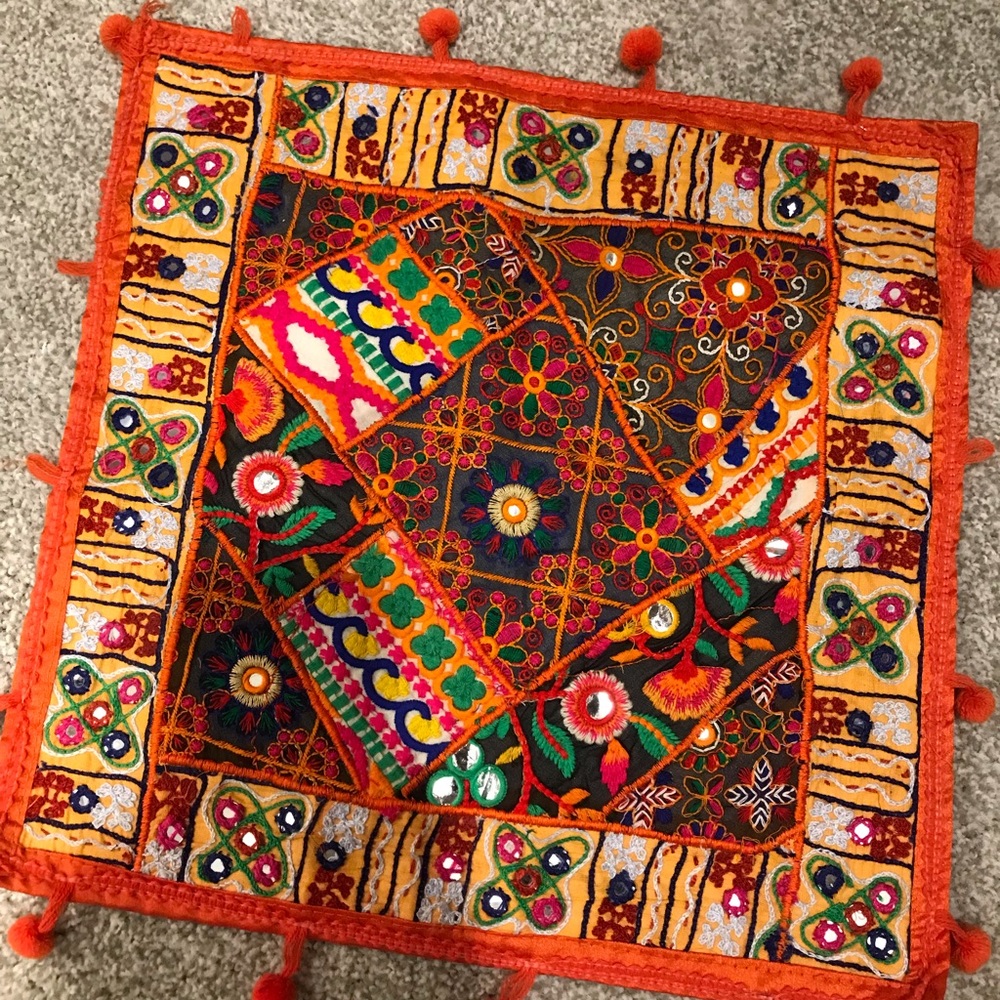 Handmade pillowcase from India